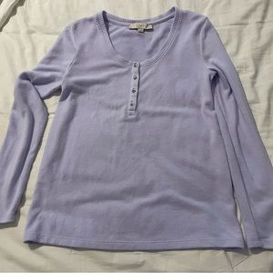 LOFT lavender sweater EUC!